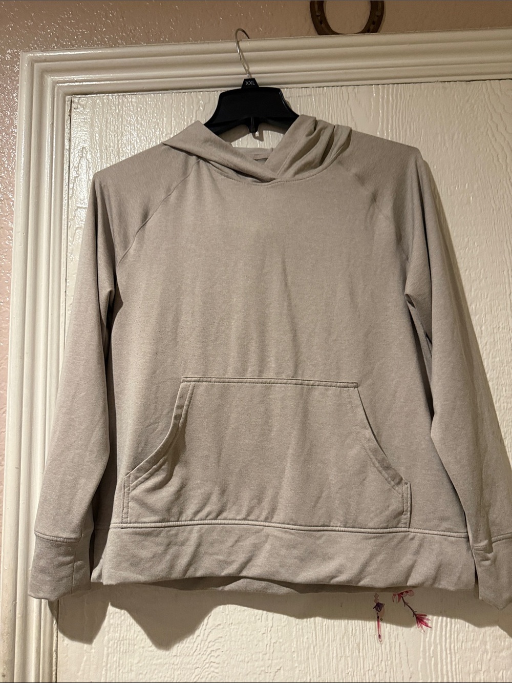Danskin Men's Hoodie in Light Taupe Gray